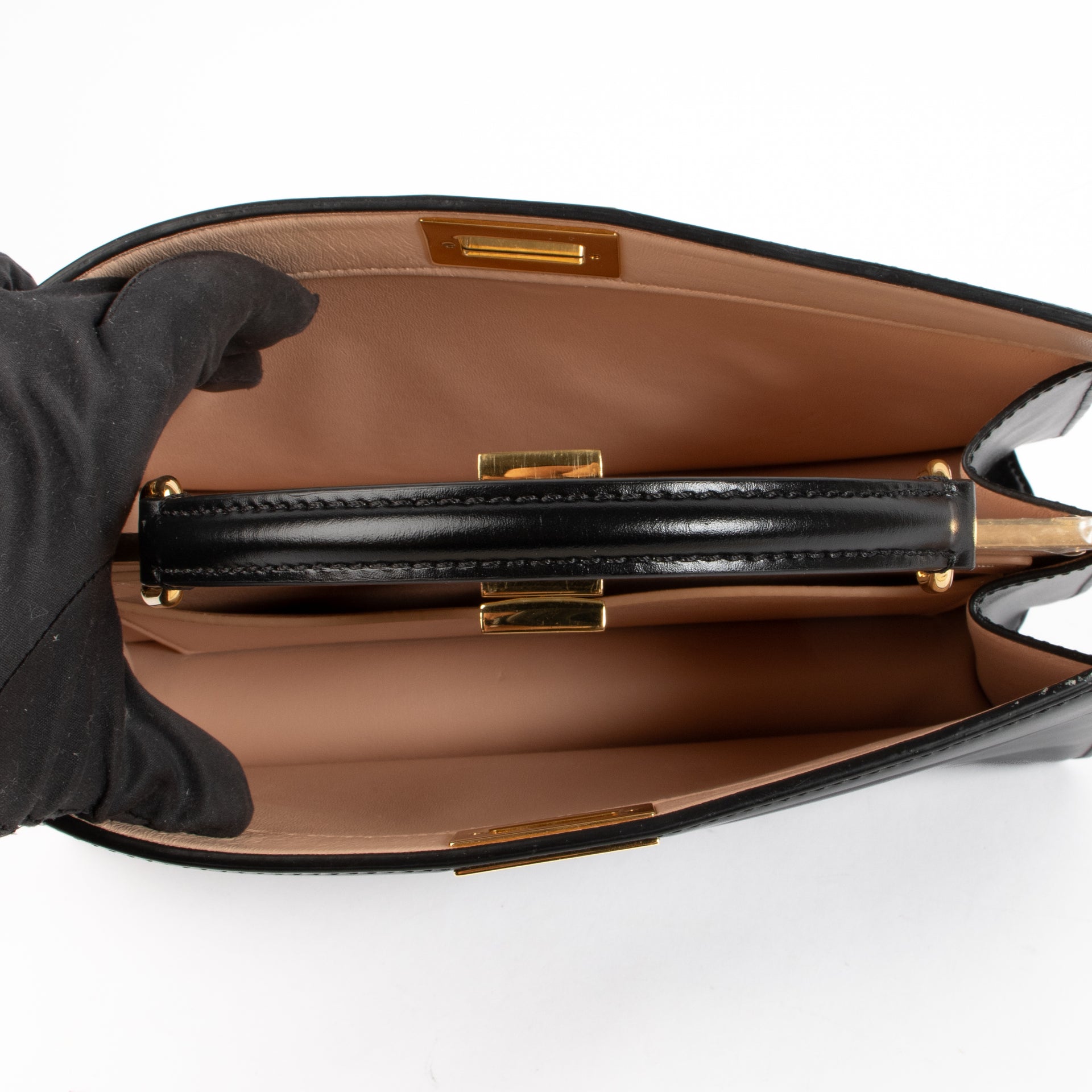 Shop the authentic Fendi Black Peekaboo ISeeU East-West Bag on Labellov.com