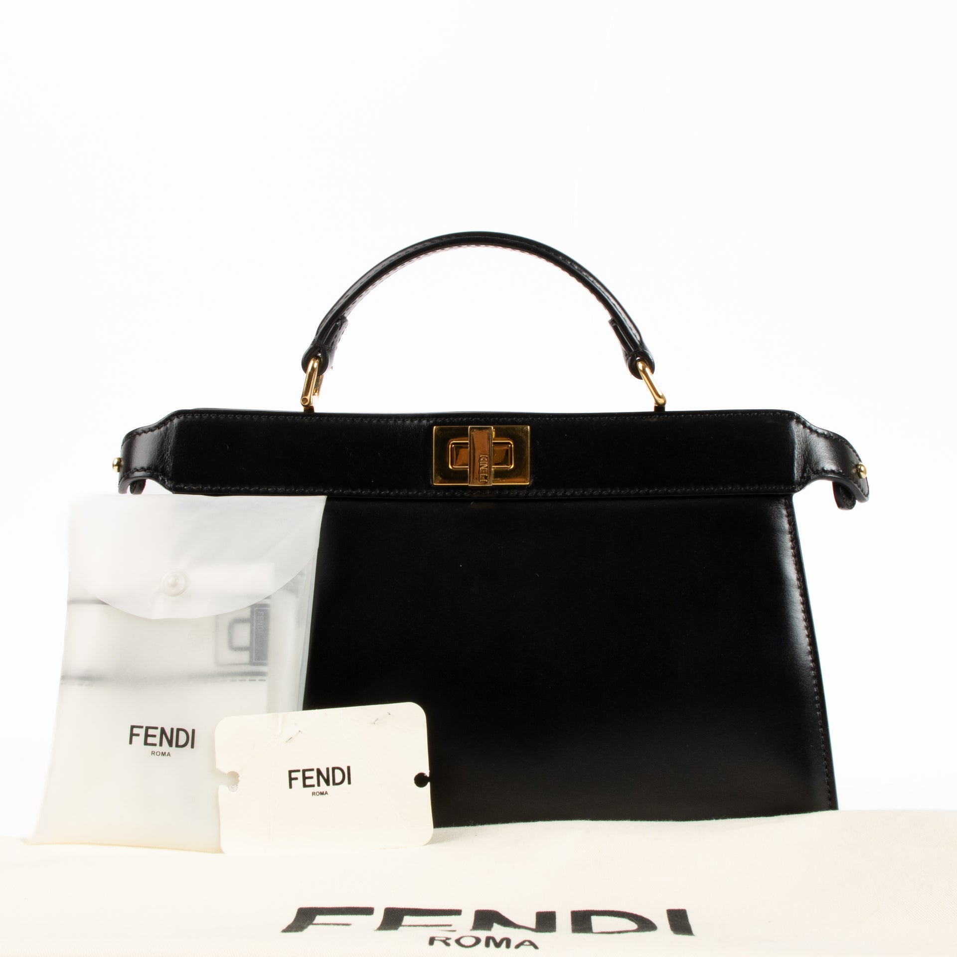Shop the authentic Fendi Black Peekaboo ISeeU East-West Bag on Labellov.com