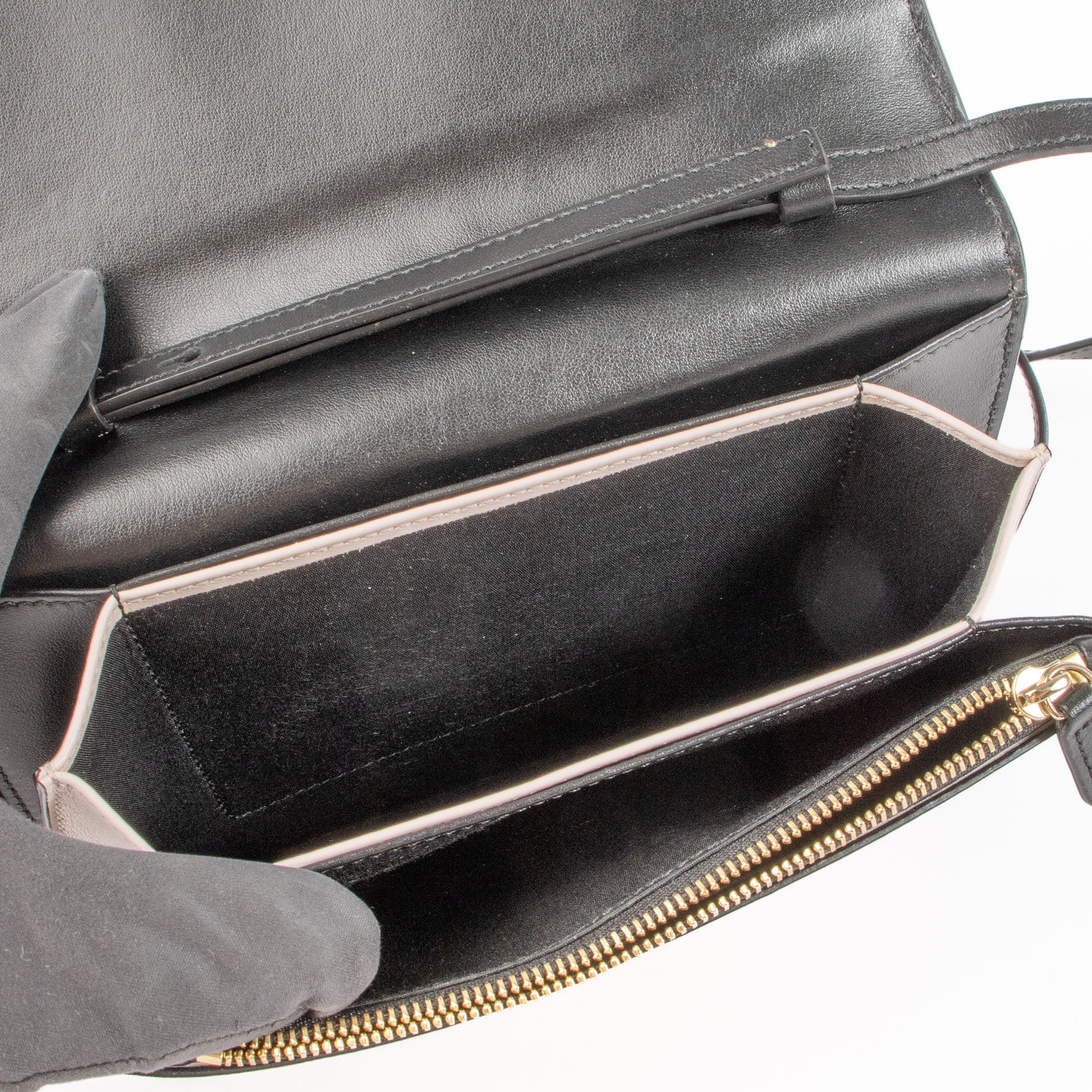 Ferragamo Tricolor Leather Shoulder Bag