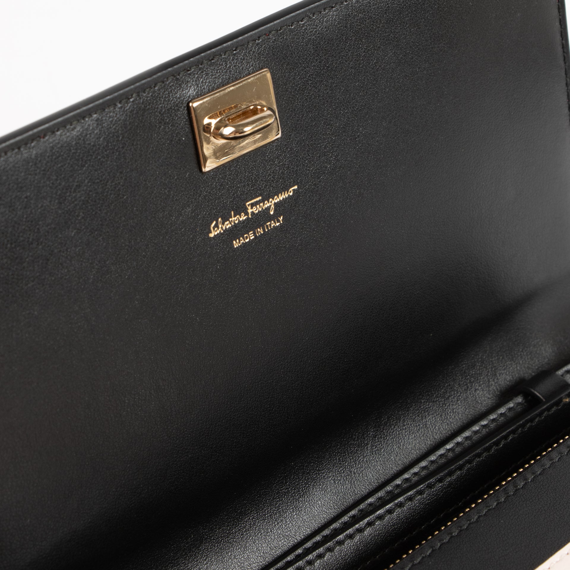 Ferragamo Tricolor Leather Shoulder Bag