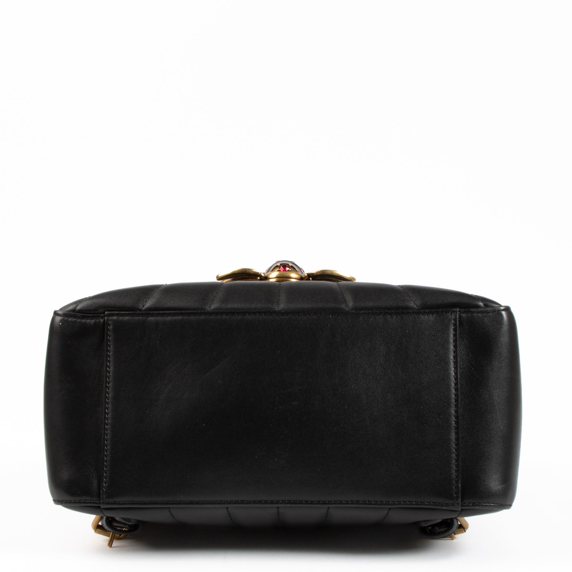 Gucci Black Leather Queen Margareth Backpack