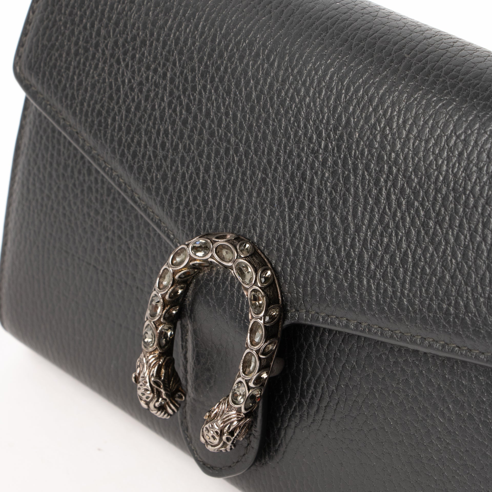 Gucci Black Leather Dionysus Wallet On Chain