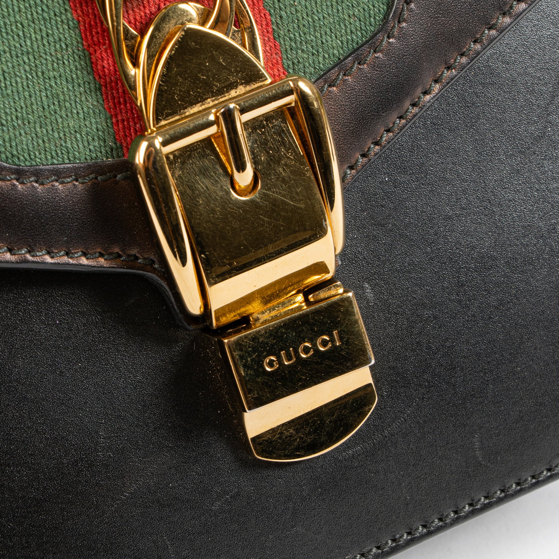 Gucci Black Leather Sylvie Mini Bag