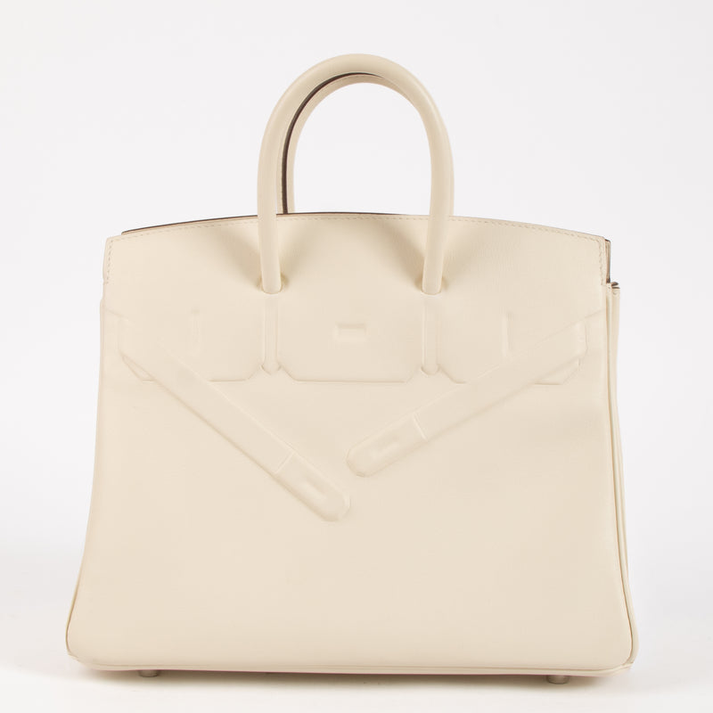 Hermès Birkin 25 Shadow Craie Swift PHW