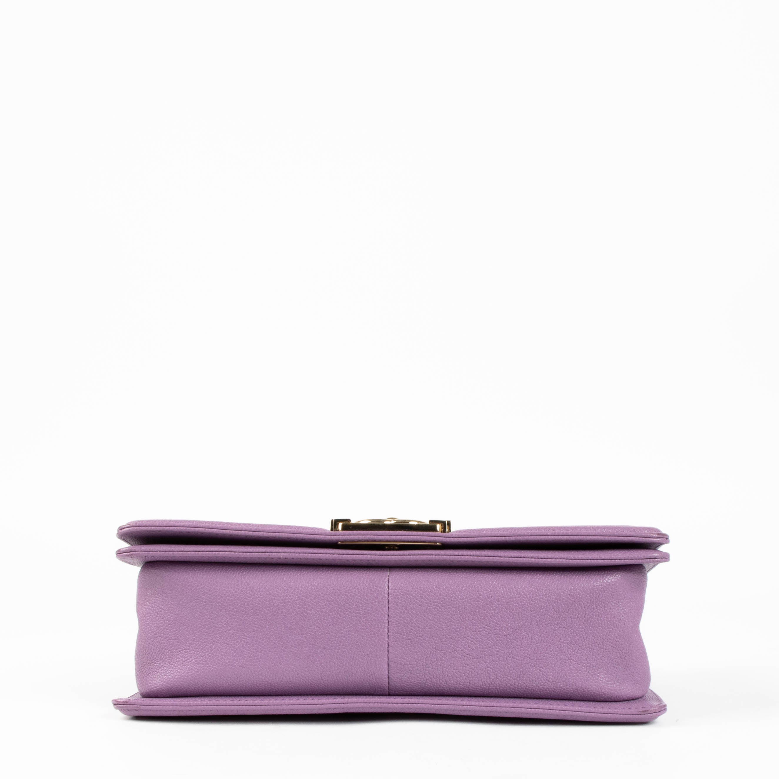 Chanel Purple Caviar Medium Chanel Boy Bag – Labellov