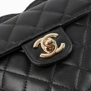 Shop this authentic Chanel Black Quilted Lambskin CC In Love Heart Clutch With Chain pre-loved on labellov.com