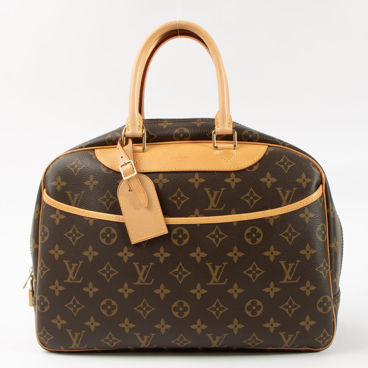 Shop this authentic Louis Vuitton Monogram Deauville Top Handle Bag pre-loved on Labellov.com