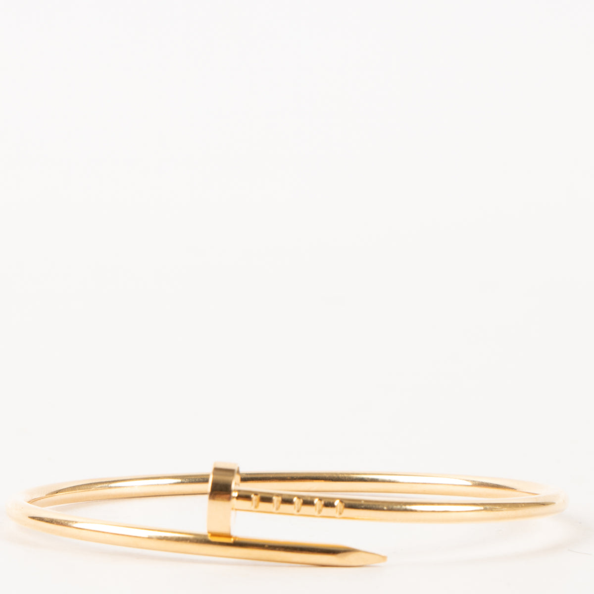 Shop this authentic luxury Cartier Rose Gold Juste un Clou Small Bracelet Pre-Loved on Labellov.com