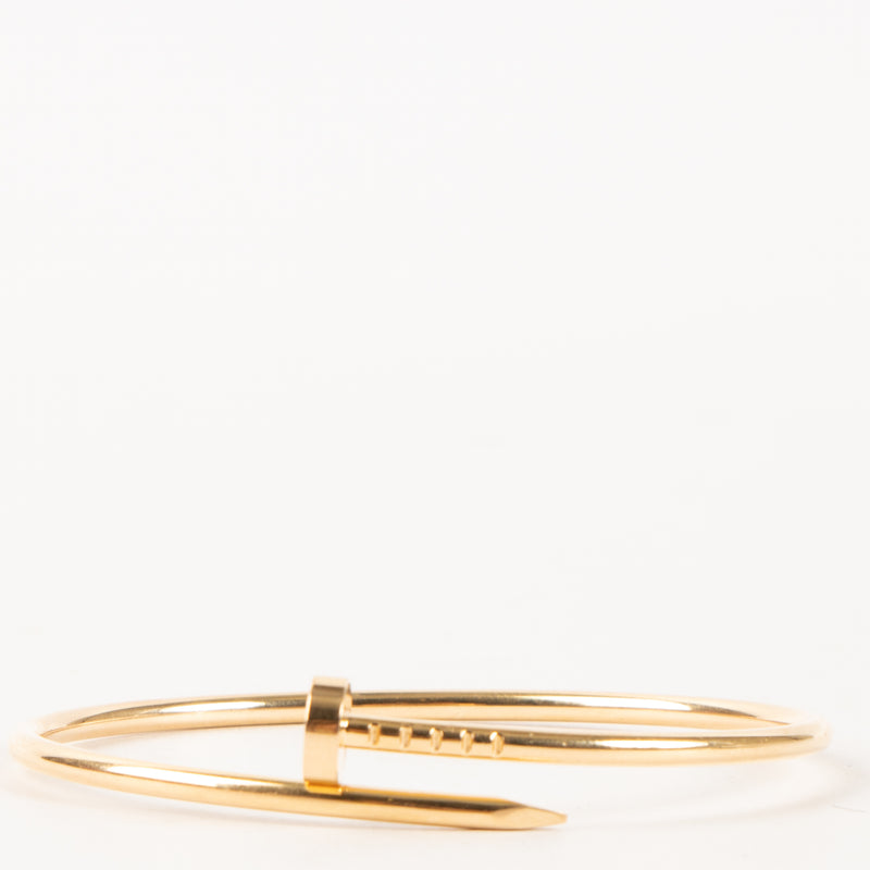 Shop this authentic luxury Cartier Rose Gold Juste un Clou Small Bracelet Pre-Loved on Labellov.com
