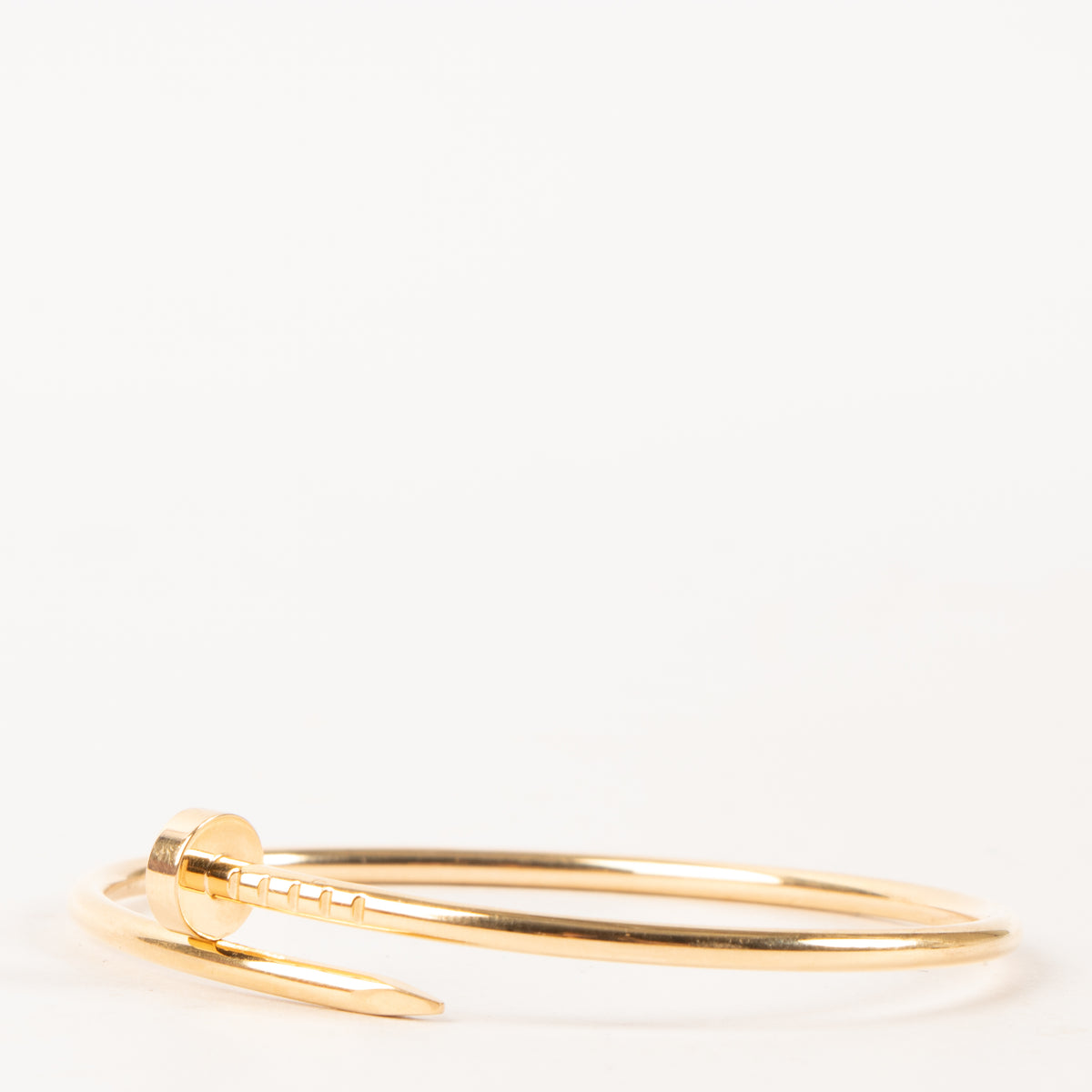 Shop this authentic luxury Cartier Rose Gold Juste un Clou Small Bracelet Pre-Loved on Labellov.com