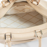 Shop this authentic Delvaux Sand Allure Louise Boston Bag pre-loved on Labellov.com