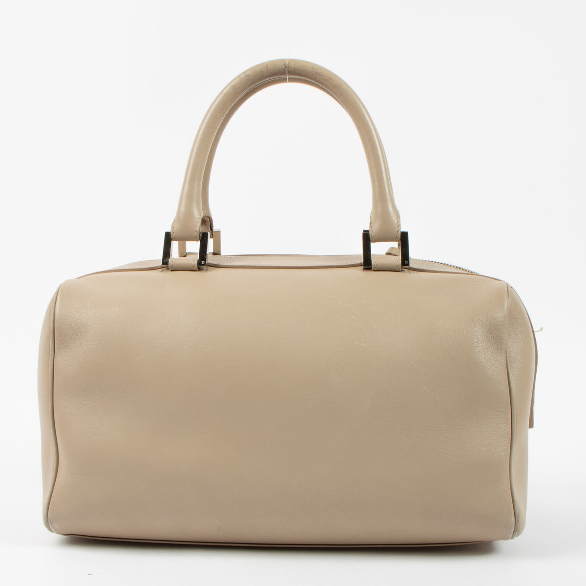 Shop this authentic Delvaux Sand Allure Louise Boston Bag pre-loved on Labellov.com