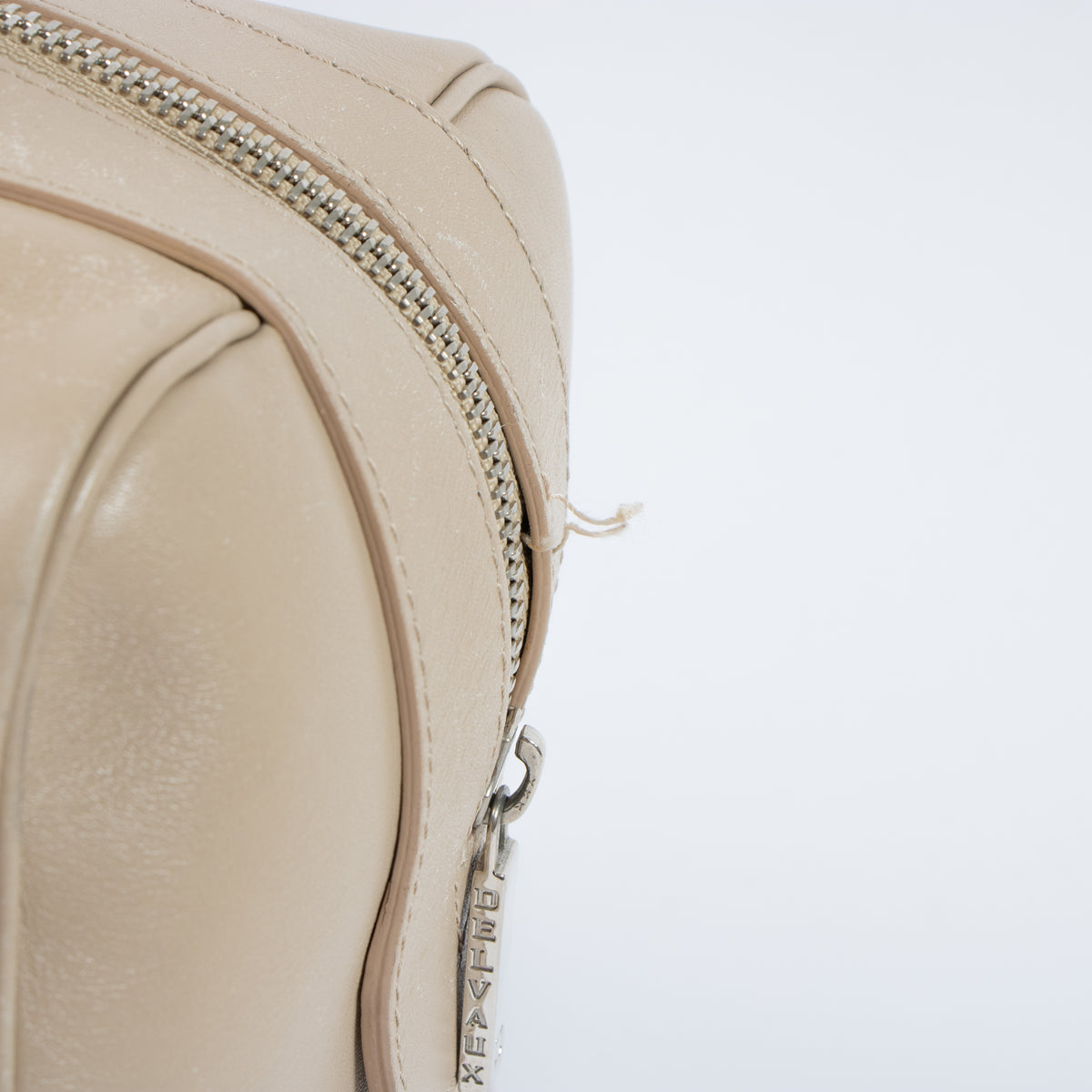 Shop this authentic Delvaux Sand Allure Louise Boston Bag pre-loved on Labellov.com
