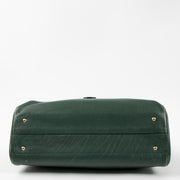 Show this authentic Delvaux Green Leather Brillant Briefcase pre-loved on Labellov.com