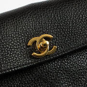 Shop this authentic luxury Chanel 26S Black Grained Calfskin Small Urban Essential East West Shopping Tote Bag Pre-Loved on Labellov.com