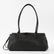 Shop this authentic luxury Chanel 26S Black Grained Calfskin Small Urban Essential East West Shopping Tote Bag Pre-Loved on Labellov.com