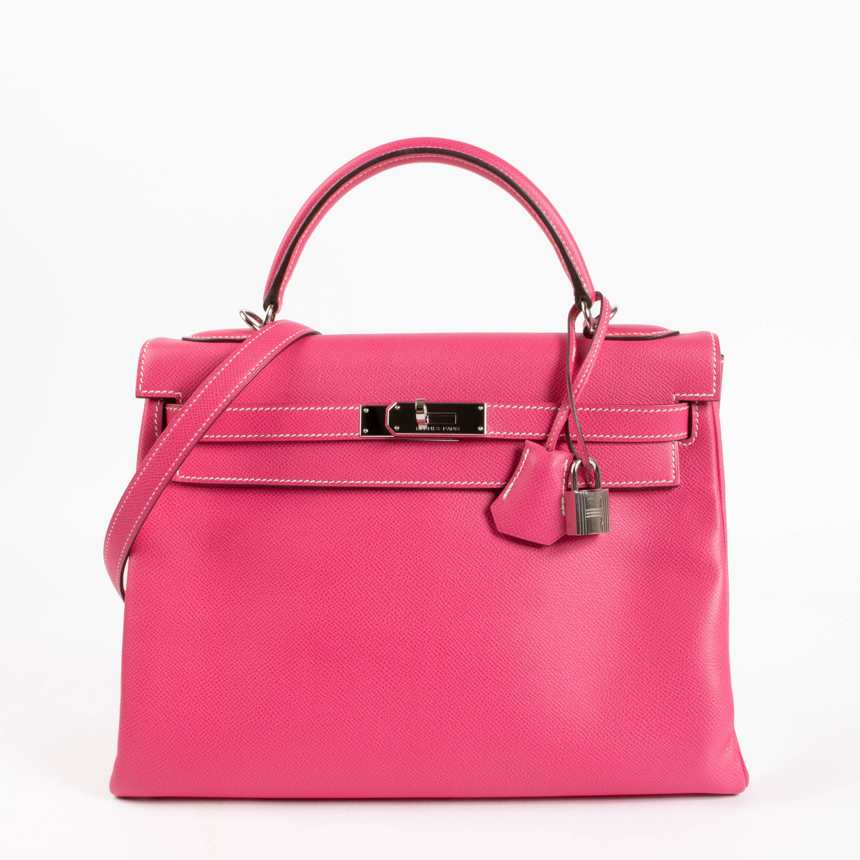 Hermès Kelly 32 Candy Collection Rose Tyrien/Rubis Epsom PHW