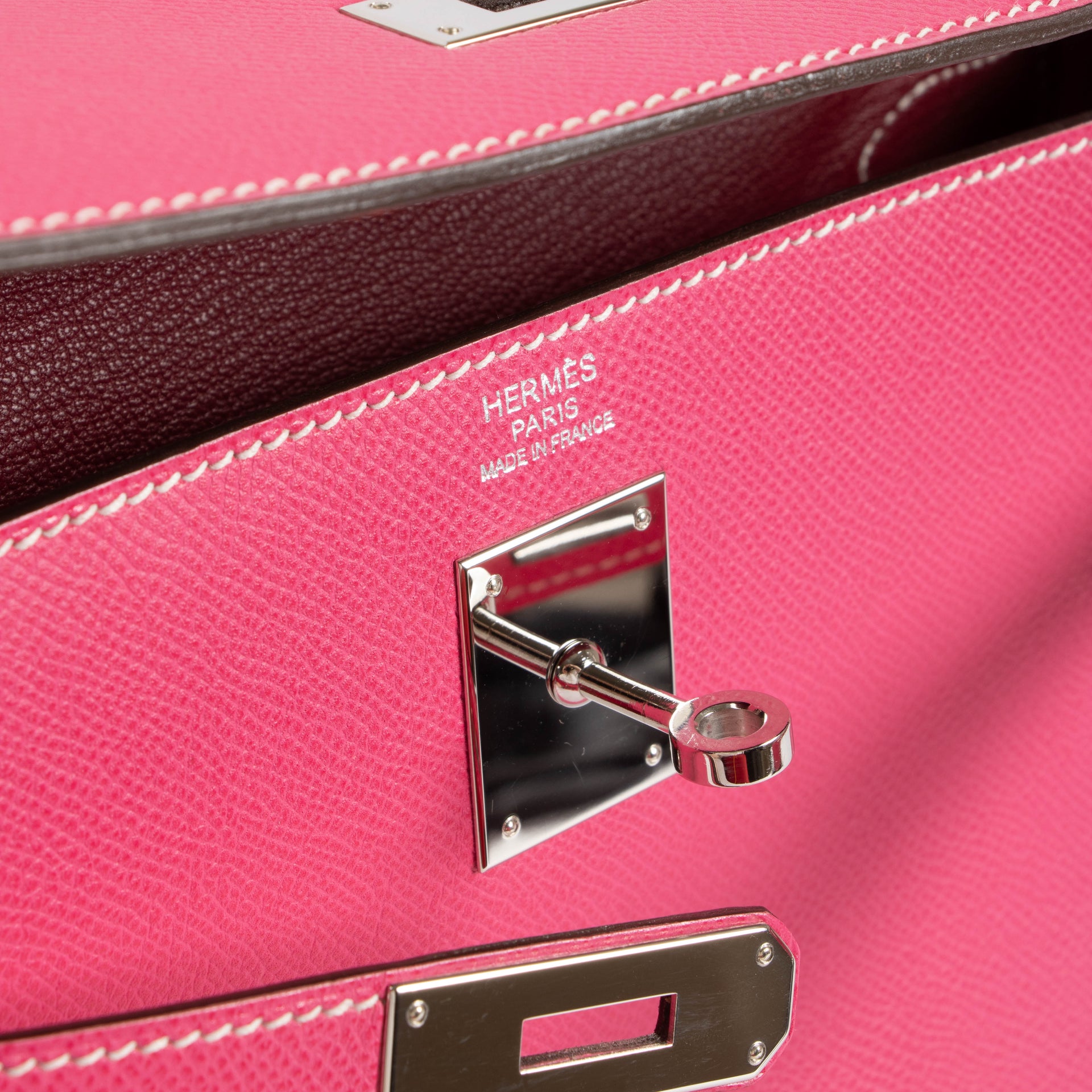 Hermès Kelly 32 Candy Collection Rose Tyrien/Rubis Epsom PHW