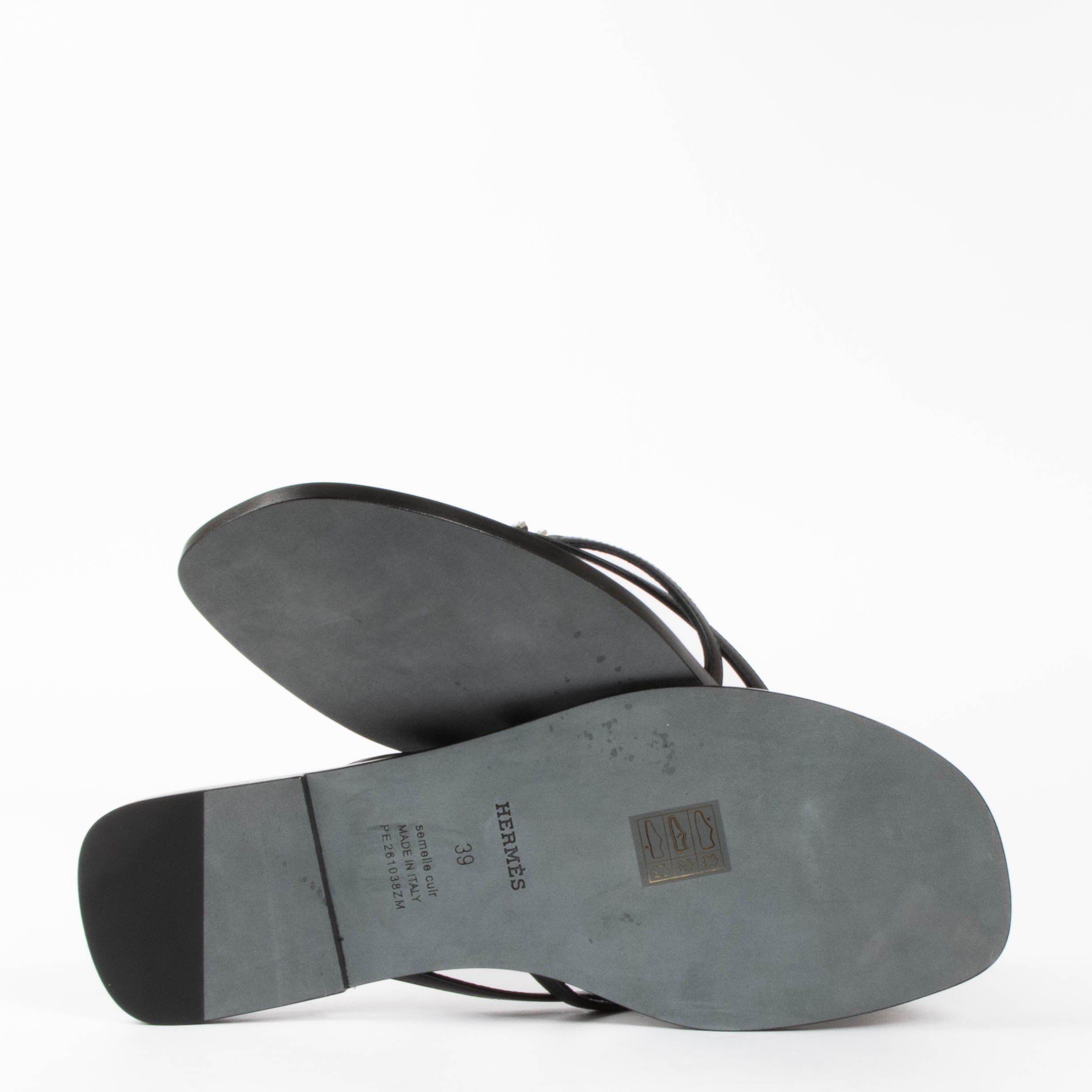 Hermès Black Miss Sandals Size 39 – Labellov