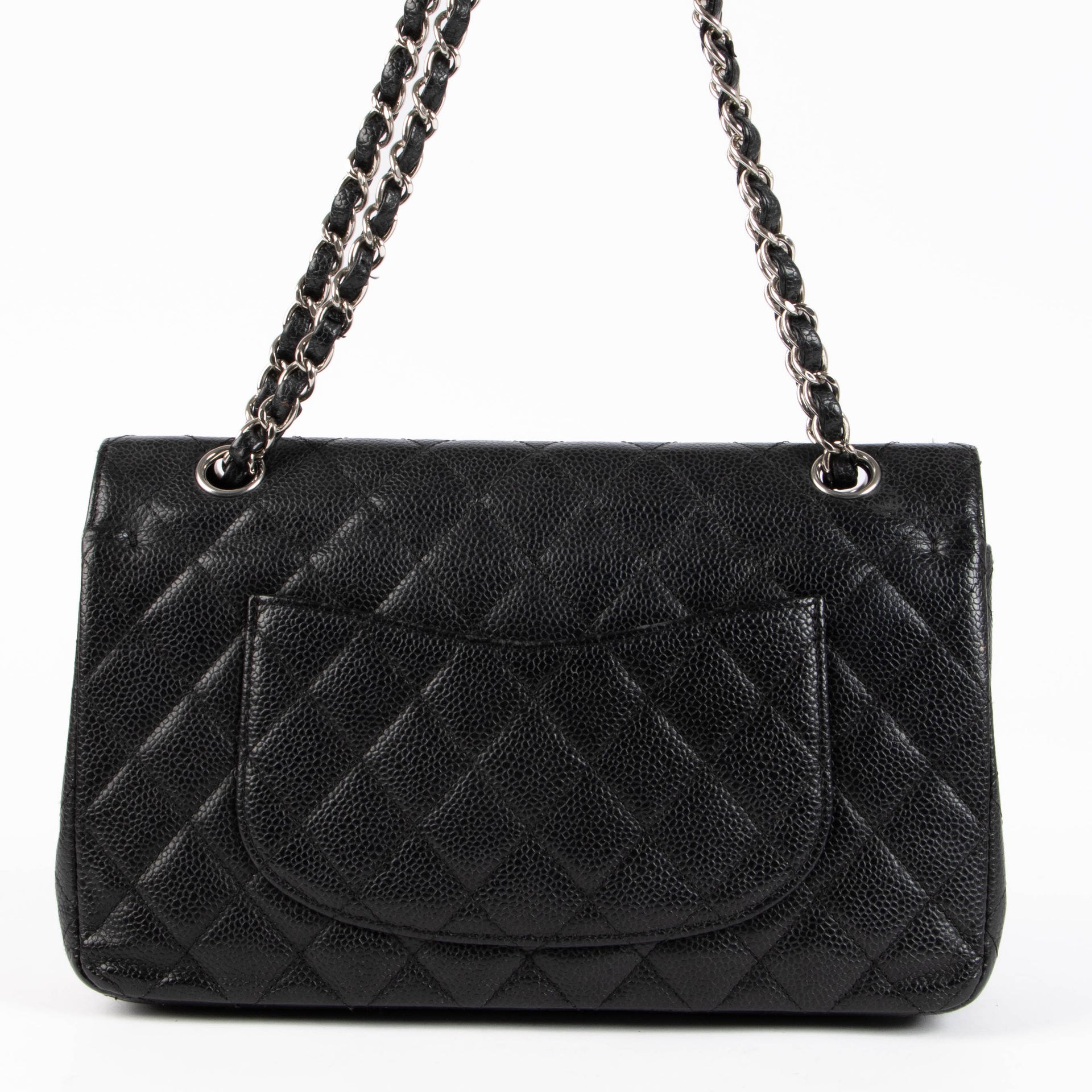 Chanel Black Caviar Medium Classic 11.12 Handbag