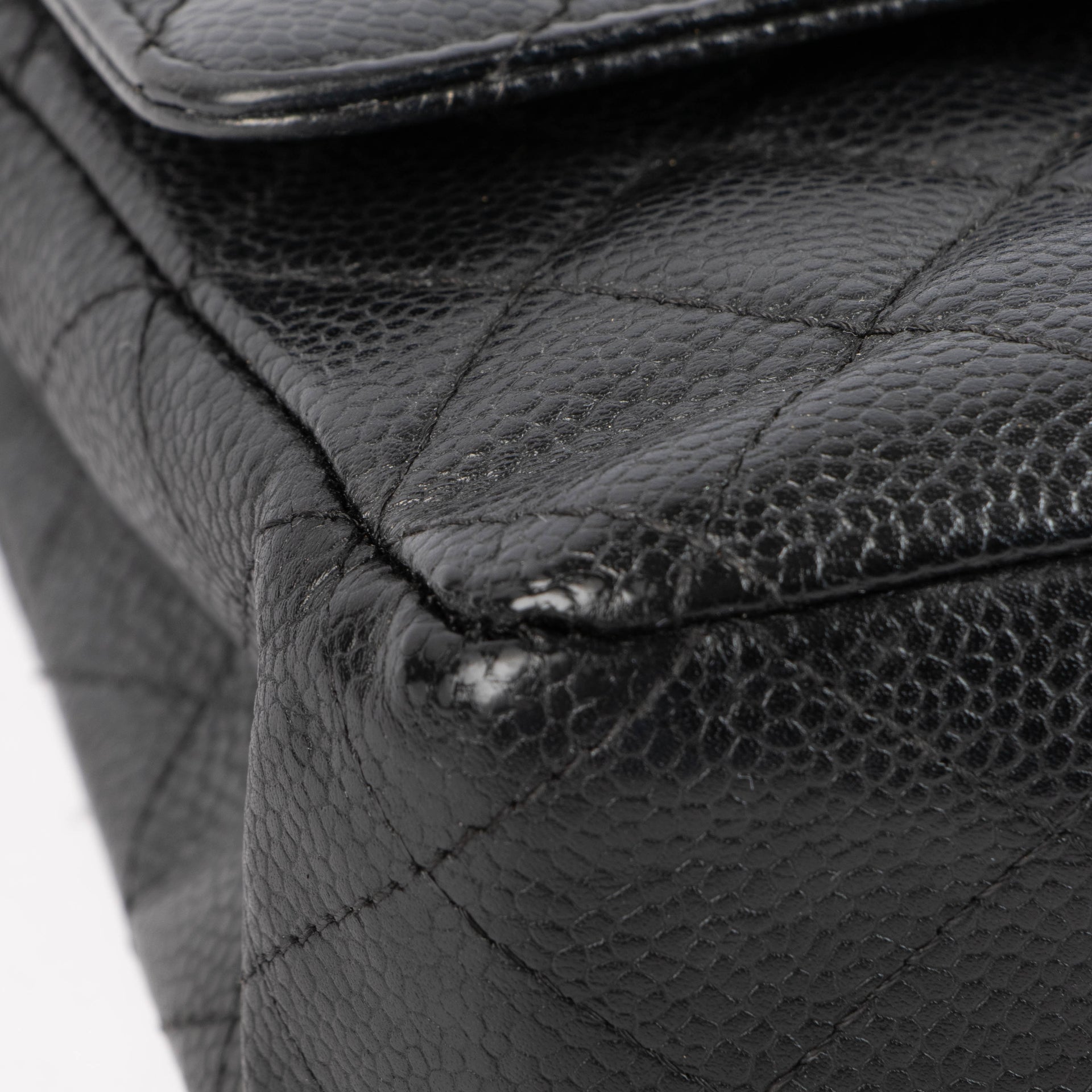 Chanel Black Caviar Medium Classic 11.12 Handbag