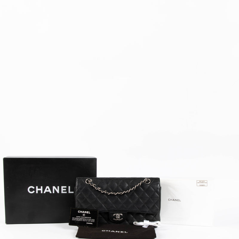 Chanel Black Caviar Medium Classic 11.12 Handbag