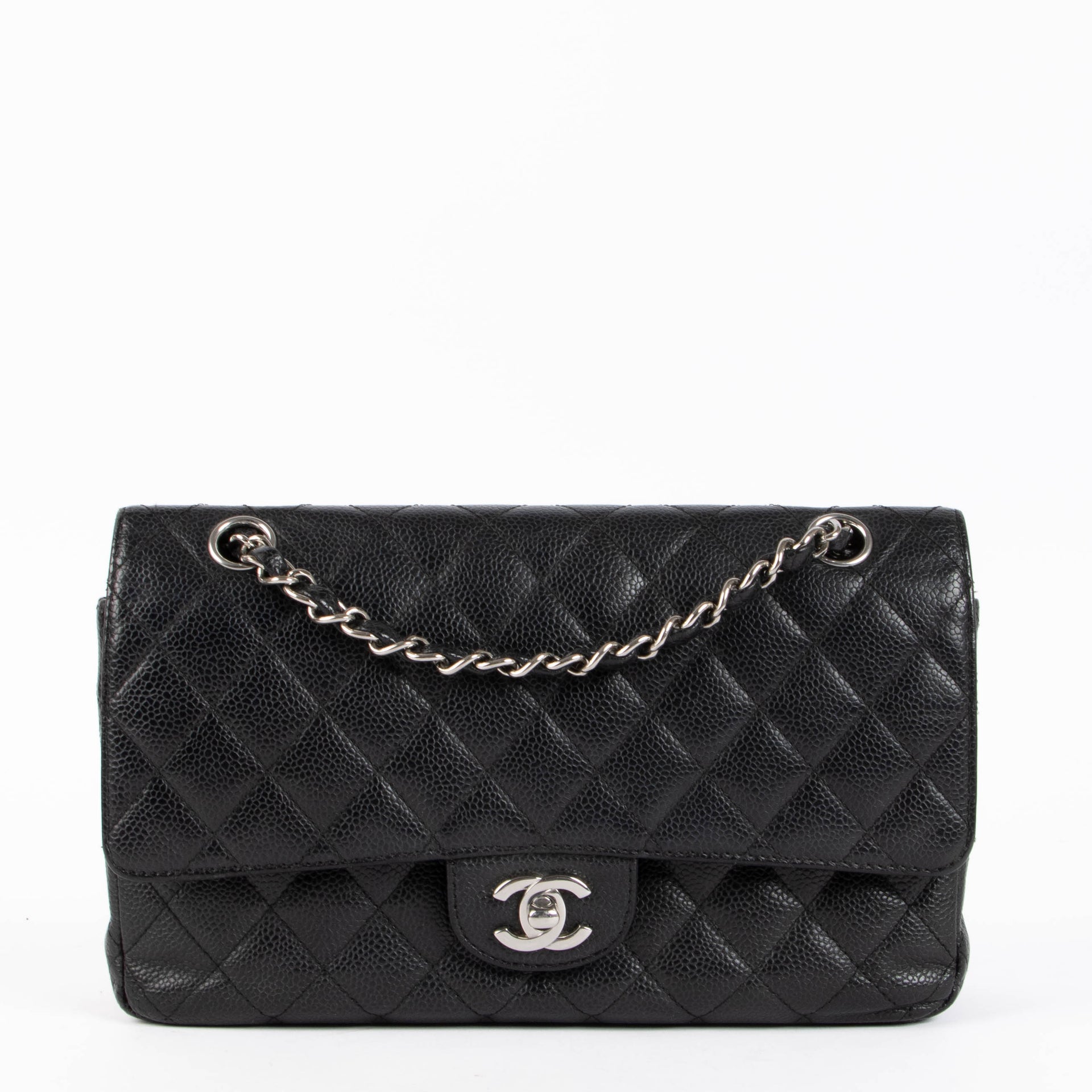 Chanel Black Caviar Medium Classic 11.12 Handbag