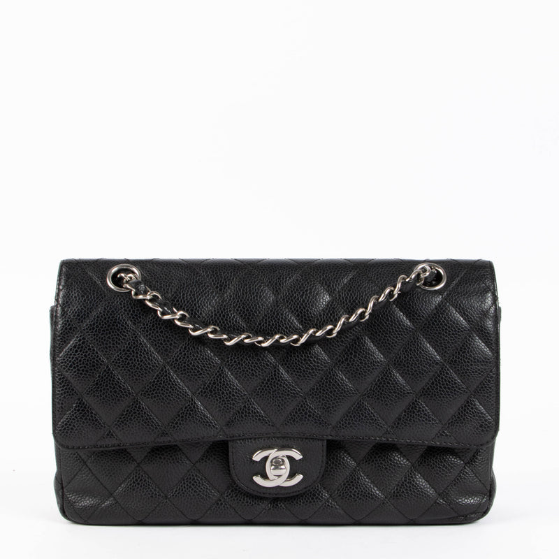 Chanel Black Caviar Medium Classic 11.12 Handbag