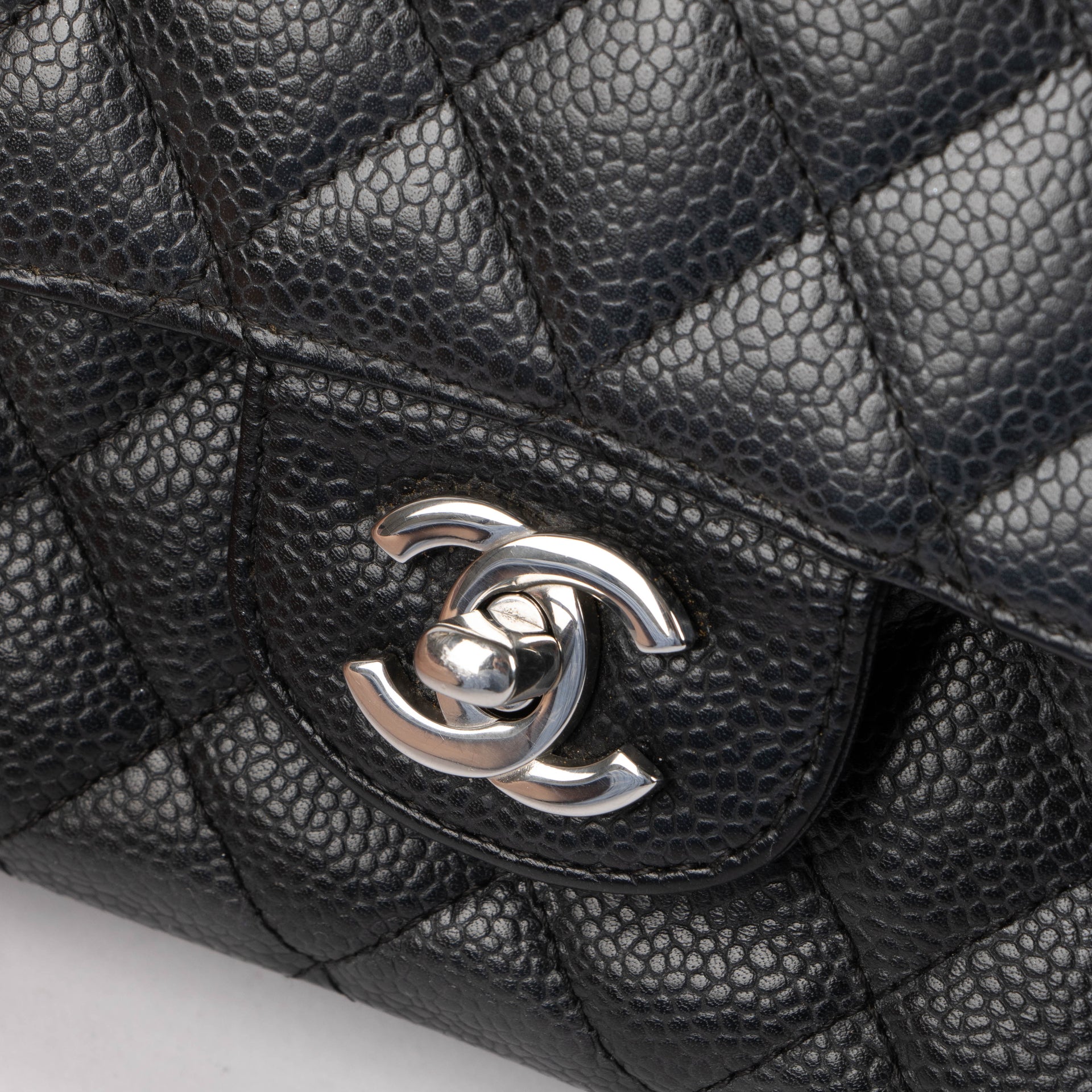 Chanel Black Caviar Medium Classic 11.12 Handbag