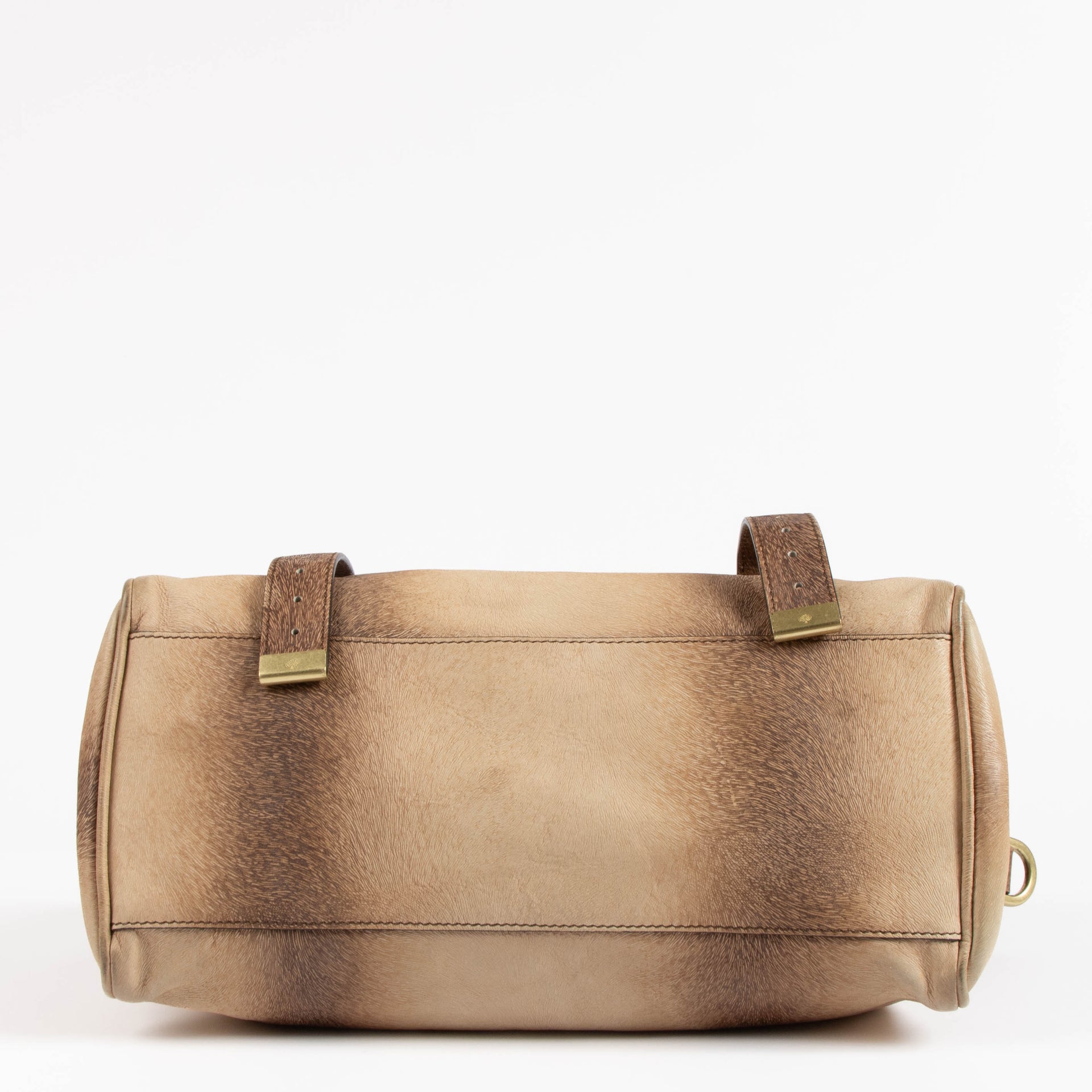 Mulberry Furry Print Bark Brown Alexia Bag