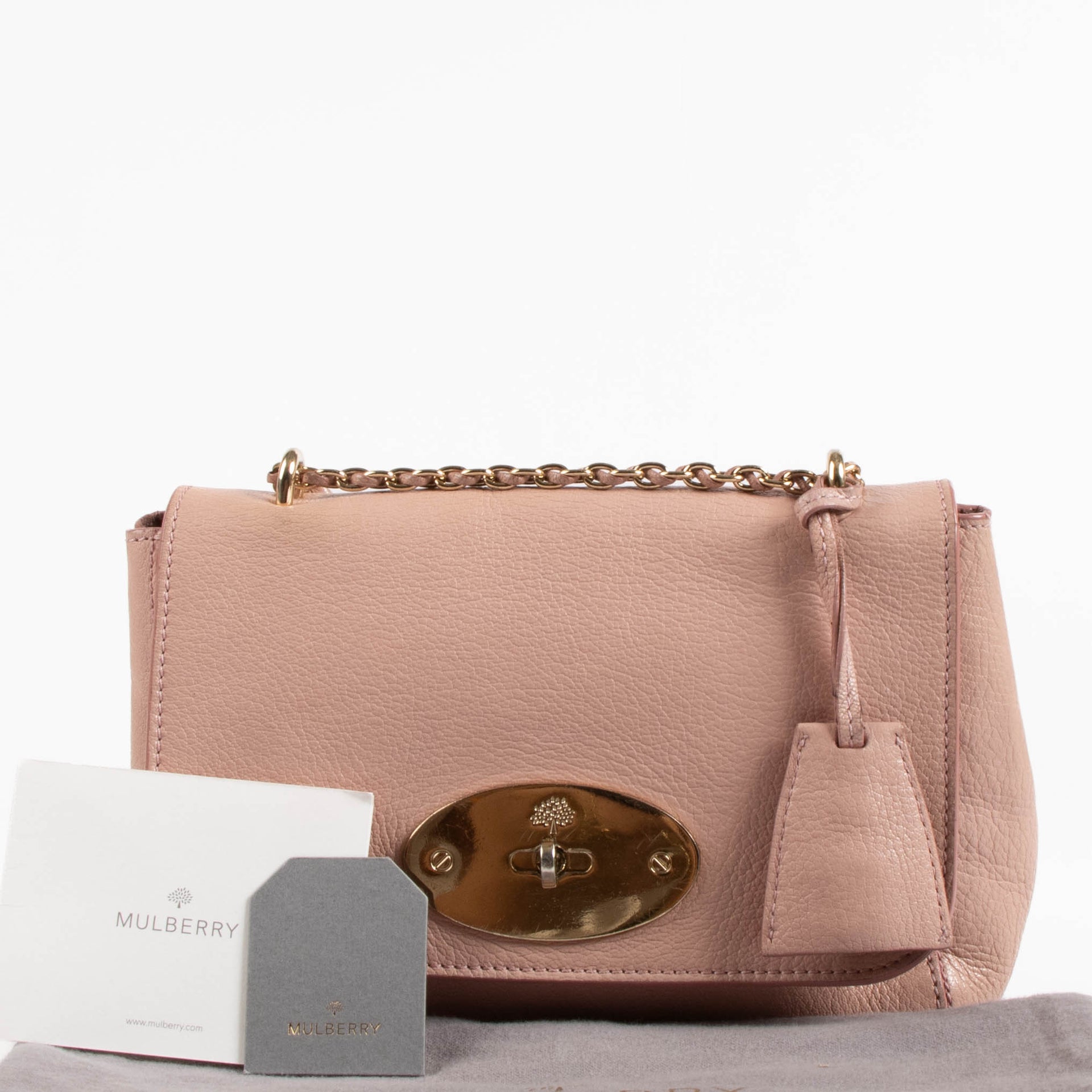 Mulberry Blush Goatskin Lilly Bag
