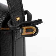 Shop the authentic Delvaux Vintage Black Leather Frimaire Crossbody Bag second hand on Labellov.com