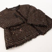 Shop this authentic Chanel 12A Paris-Bombay Black Tweed Jacket pre-loved on Labellov.com