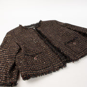 Shop this authentic Chanel 12A Paris-Bombay Black Tweed Jacket pre-loved on Labellov.com
