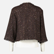 Shop this authentic Chanel 12A Paris-Bombay Black Tweed Jacket pre-loved on Labellov.com