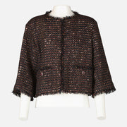 Shop this authentic Chanel 12A Paris-Bombay Black Tweed Jacket pre-loved on Labellov.com
