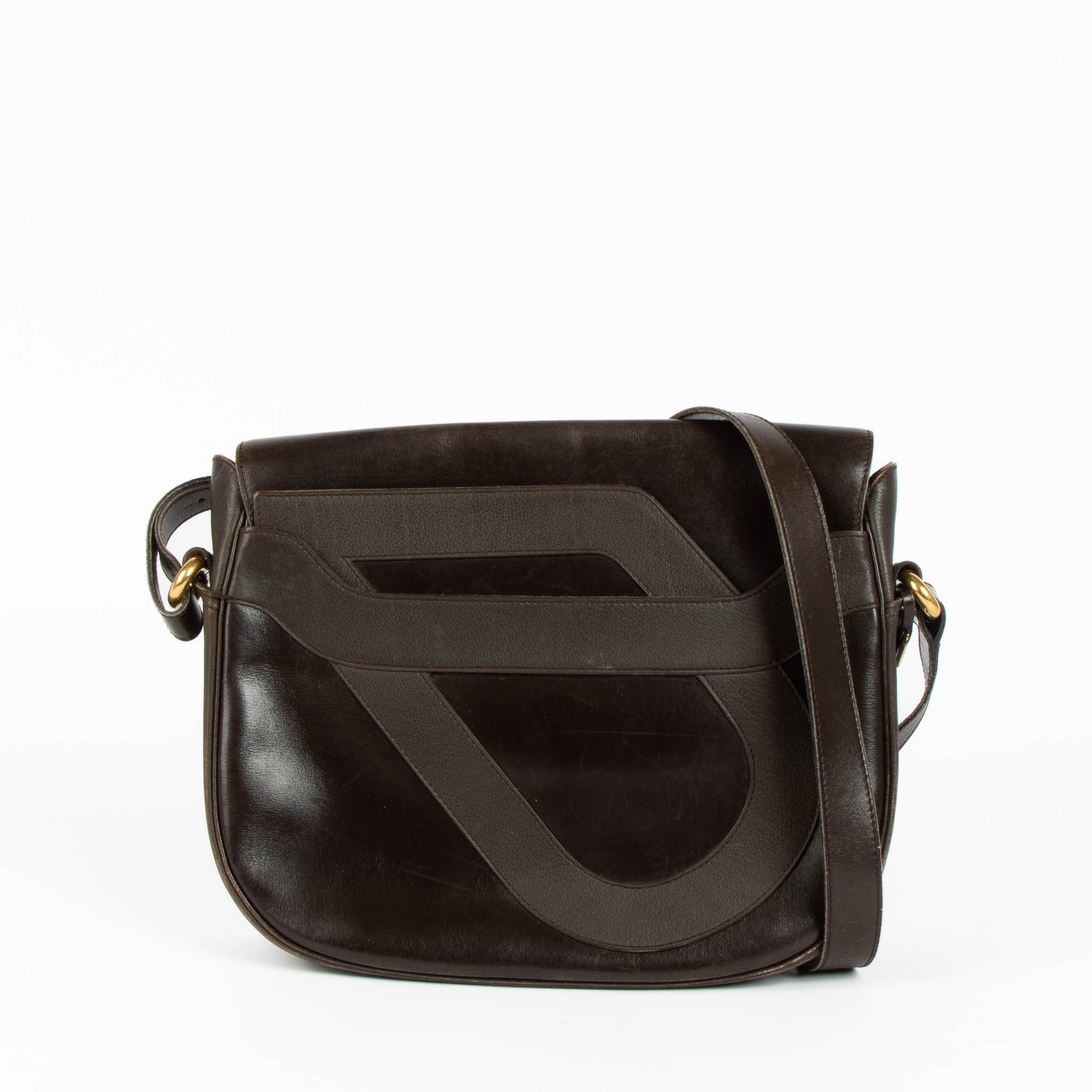 Shop the authentic Delvaux Brown Vintage Crossbody Bag second hand on Labellov.com