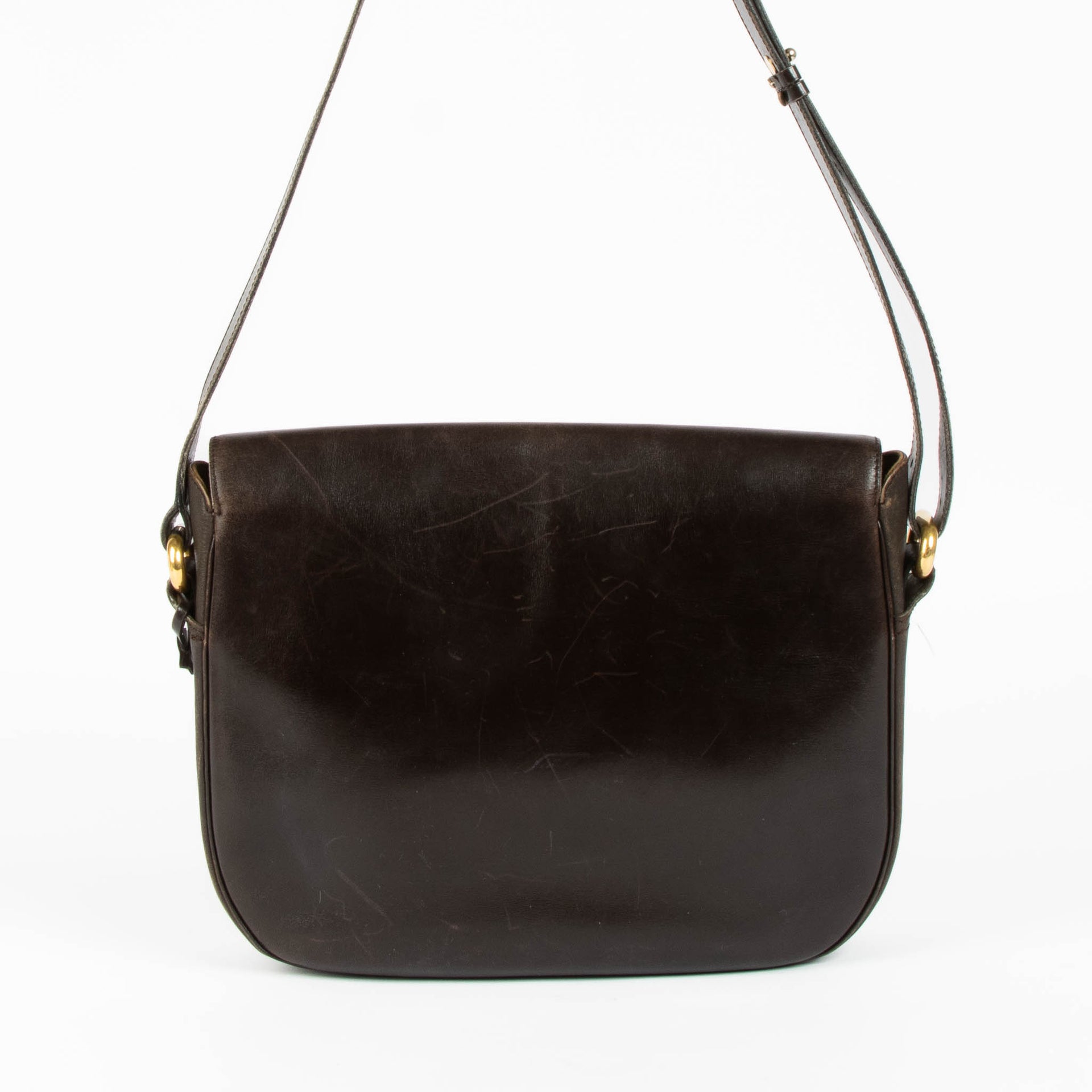 Shop the authentic Delvaux Brown Vintage Crossbody Bag second hand on Labellov.com