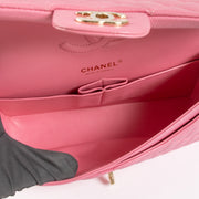 Shop the authentic Chanel Pink Caviar Medium Classic Flap Bag on Labellov.com !