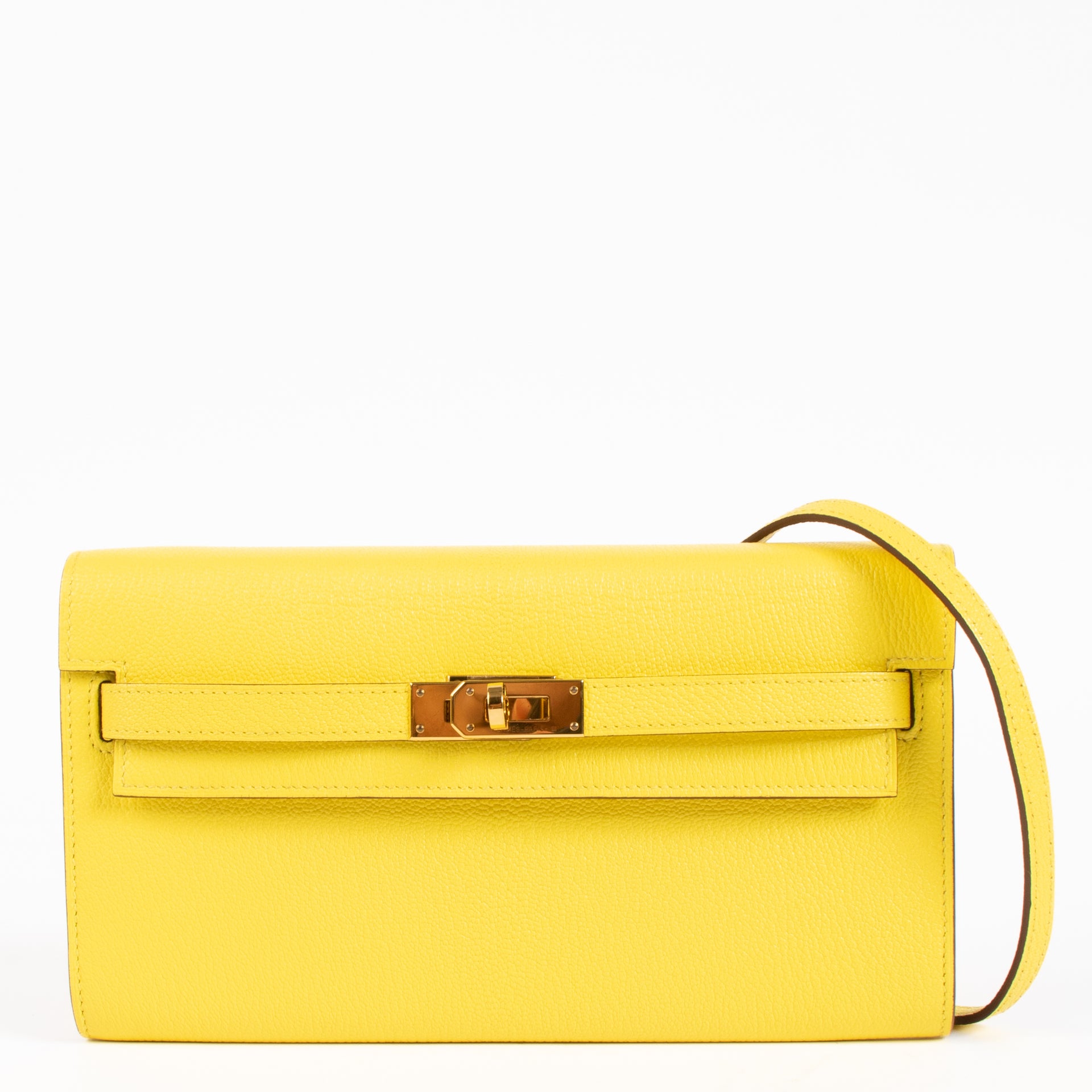 Shop the authentic Hermès Kelly To Go Jaune de Naples Chèvre Mysore on Labellov.com !