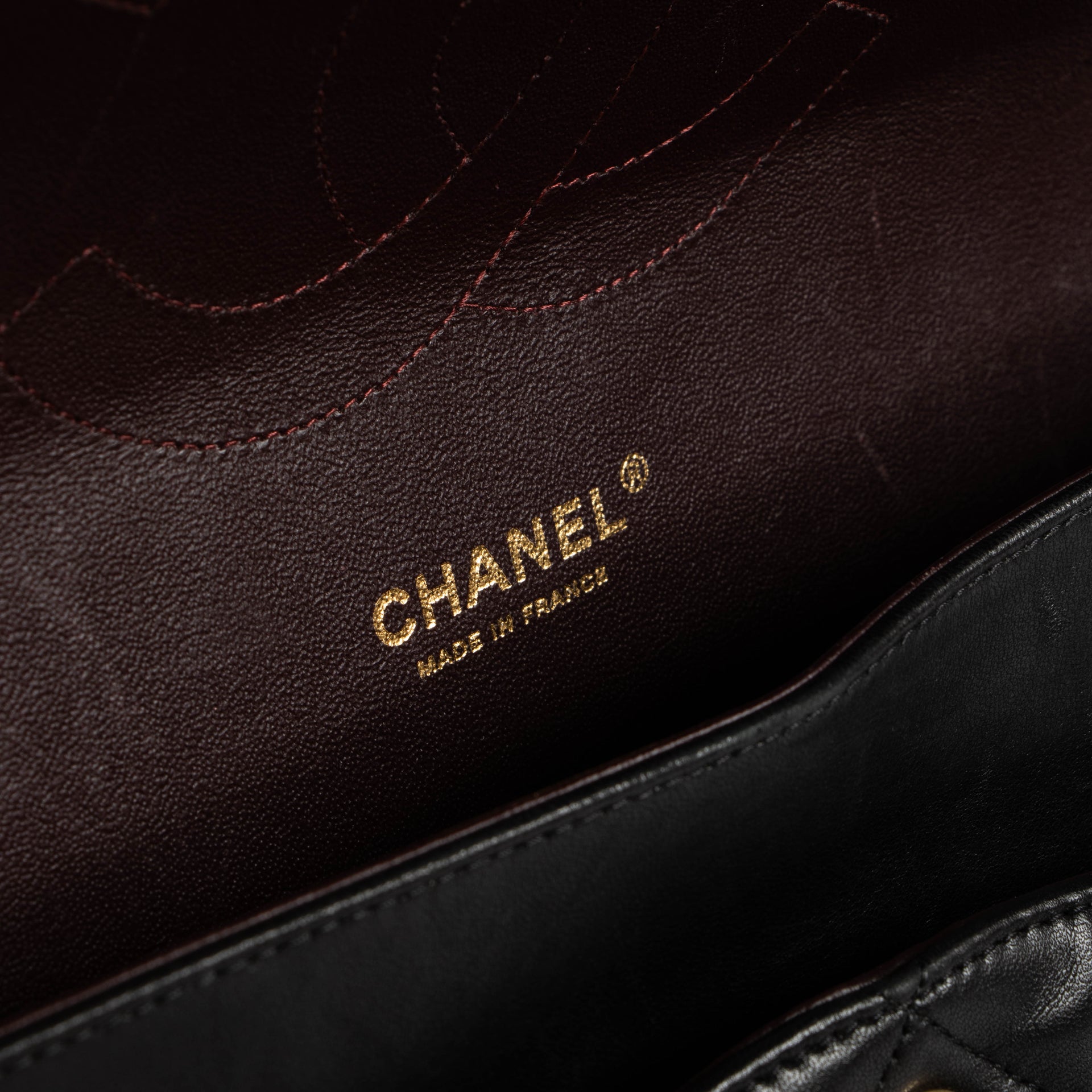 Chanel Black Lambskin Maxi Classic Flap Bag