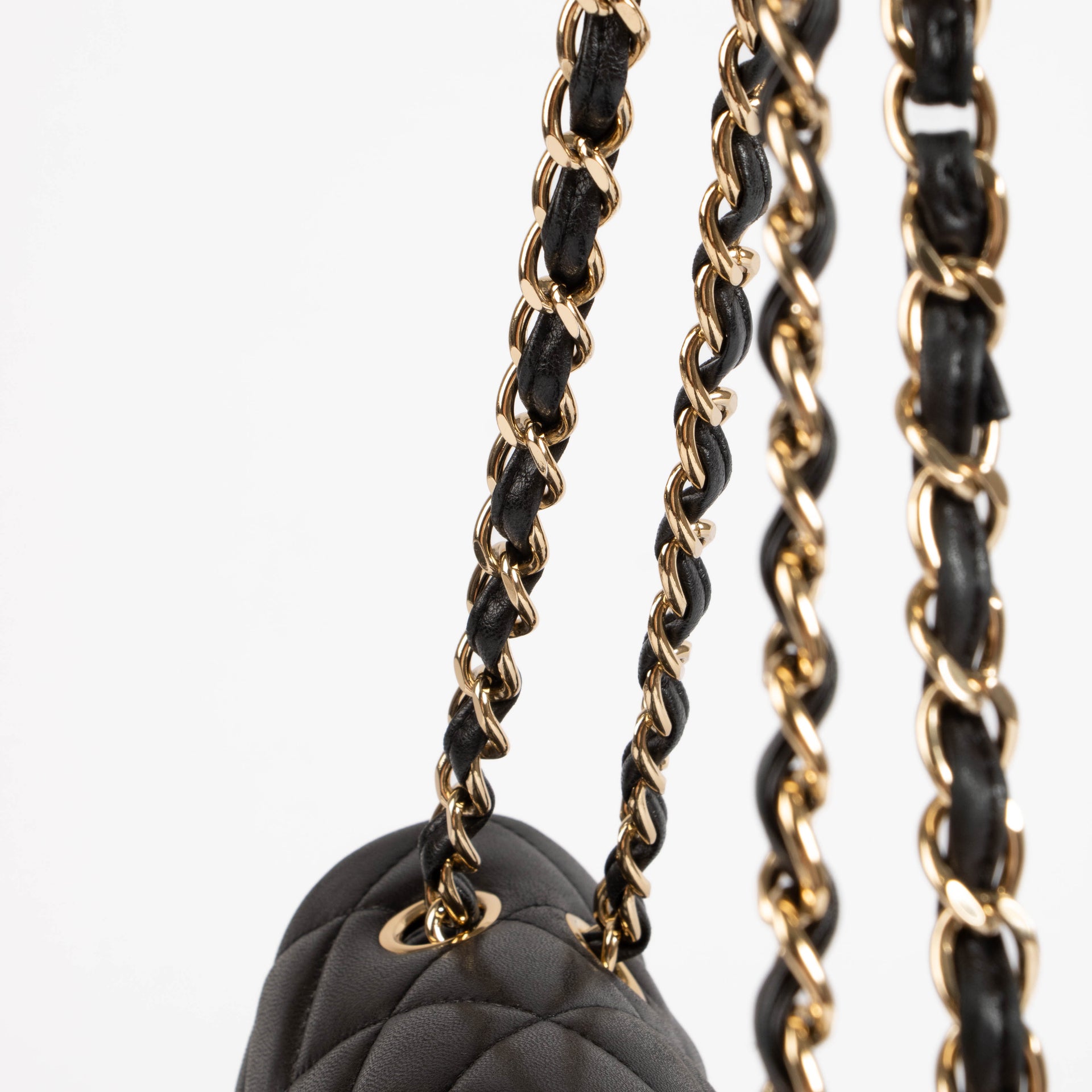 Chanel Black Lambskin Maxi Classic Flap Bag