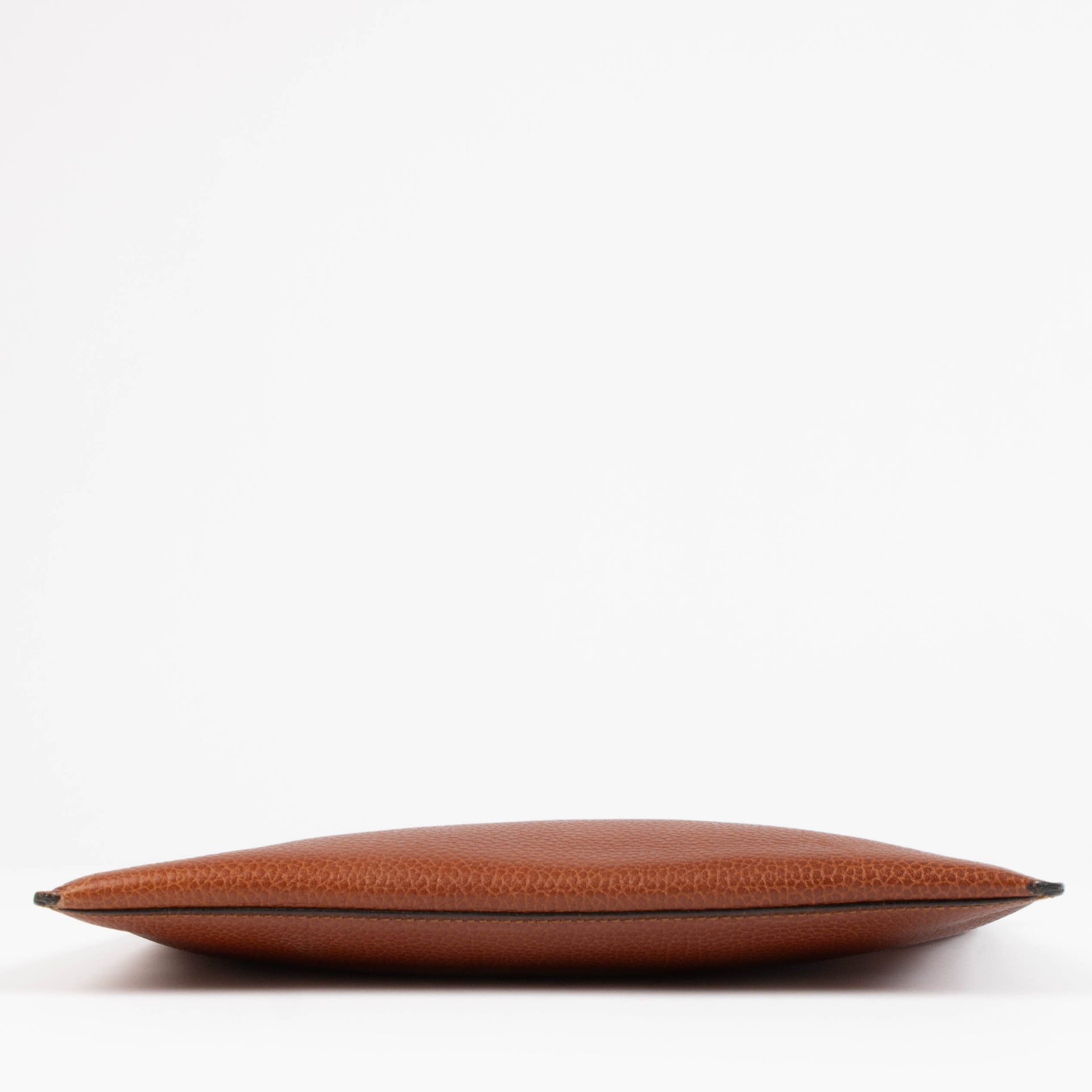 Delvaux Cognac Fusee Envelop Clutch