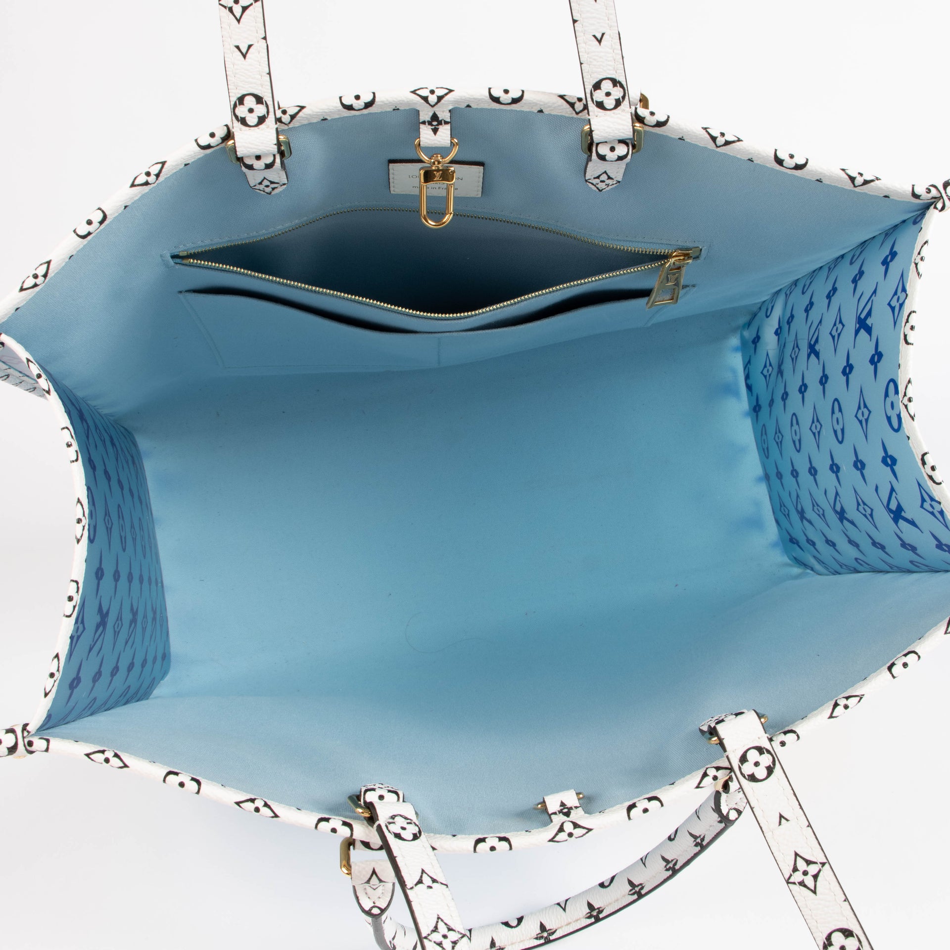 Louis Vuitton Blue On The Go GM Knokke By The Pool Bag