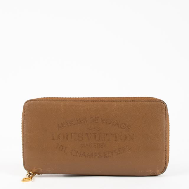 Louis Vuitton Camel Soie Leather Iena Wallet