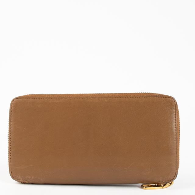 Louis Vuitton Camel Soie Leather Iena Wallet