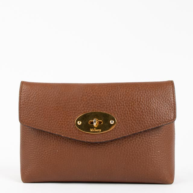 Mulberry Oak Classic Small Grain Darley Cosmetic Pouch