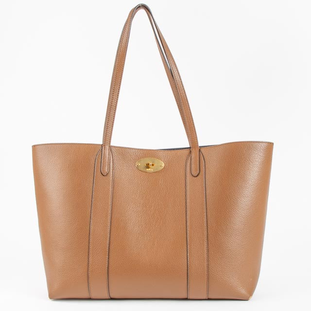 Mulberry Oak/Oxford Blue Small Classic Grain Bayswater Tote Bag