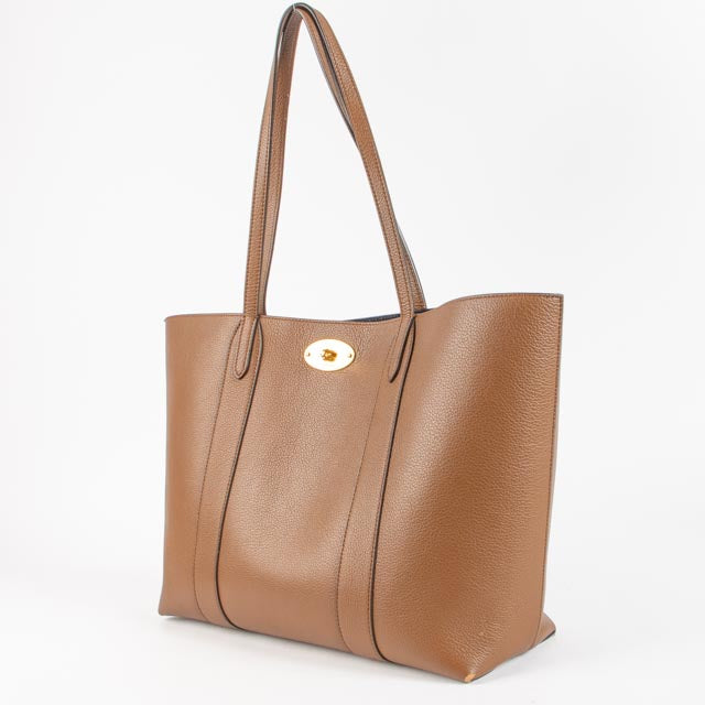 Mulberry Oak/Oxford Blue Small Classic Grain Bayswater Tote Bag