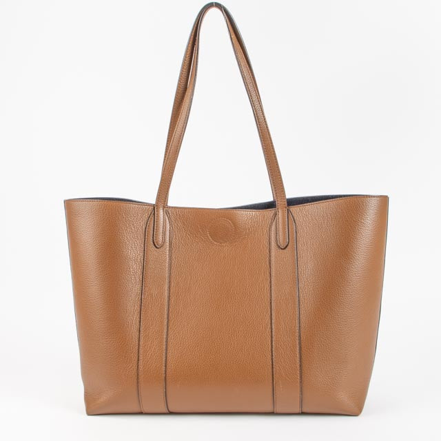 Mulberry Oak/Oxford Blue Small Classic Grain Bayswater Tote Bag